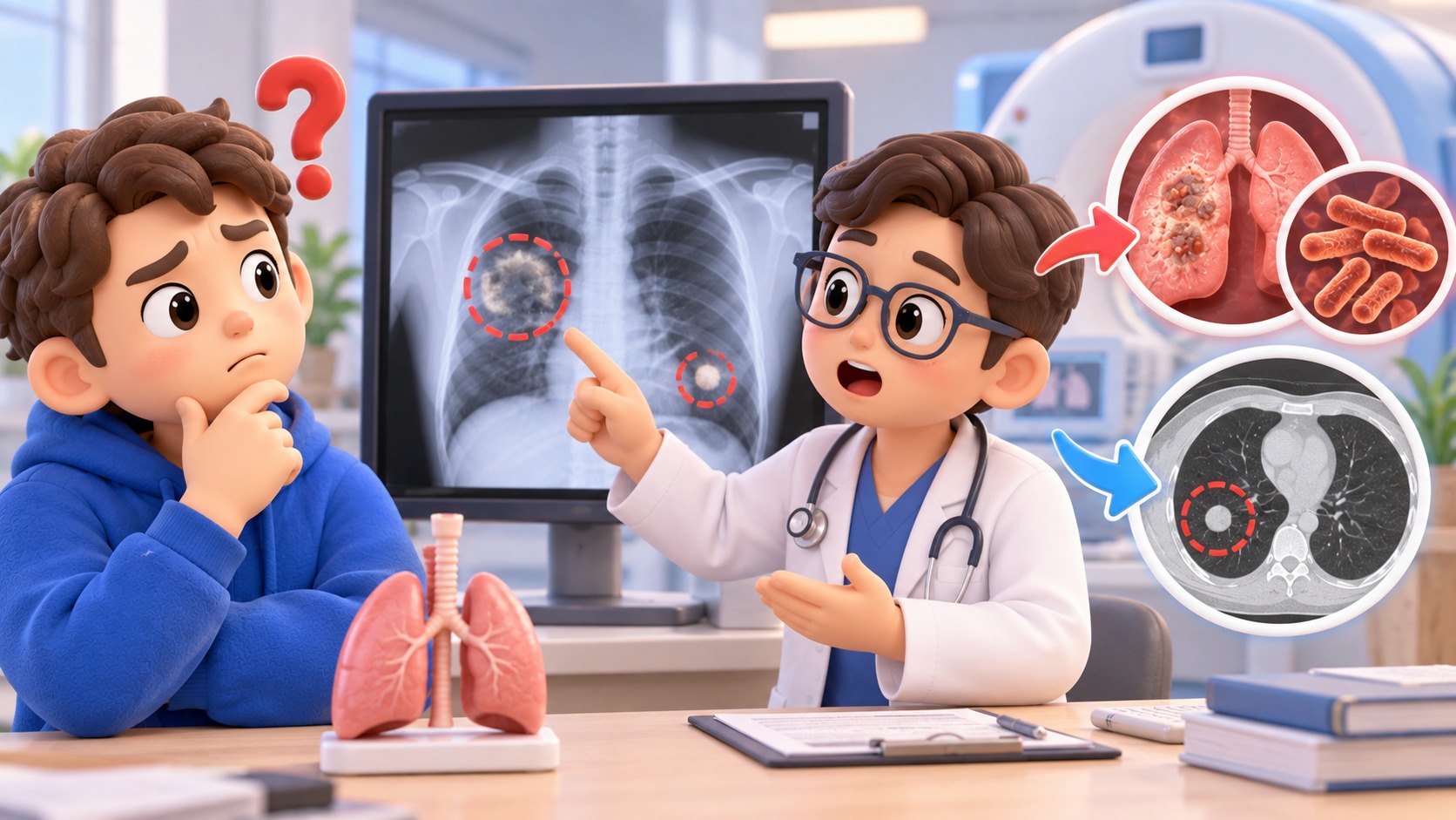 가슴 엑스레이(X-ray) 사진만으로 결핵과 초기 폐암 결절을 다 찾아낼 수 있을까?