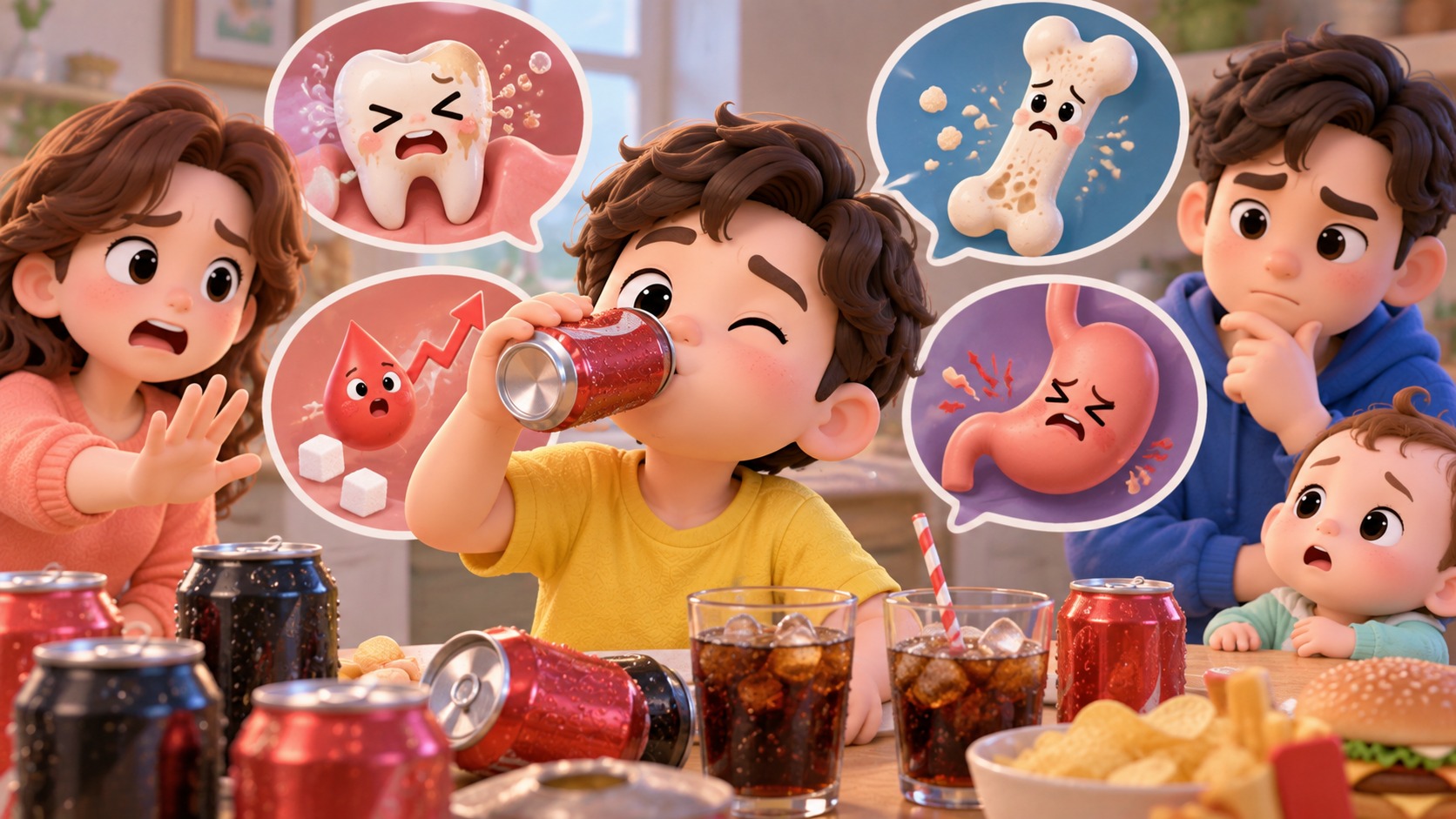 탄산음료를 자주 마시면 우리 몸에 어떤 변화가 생길까?
