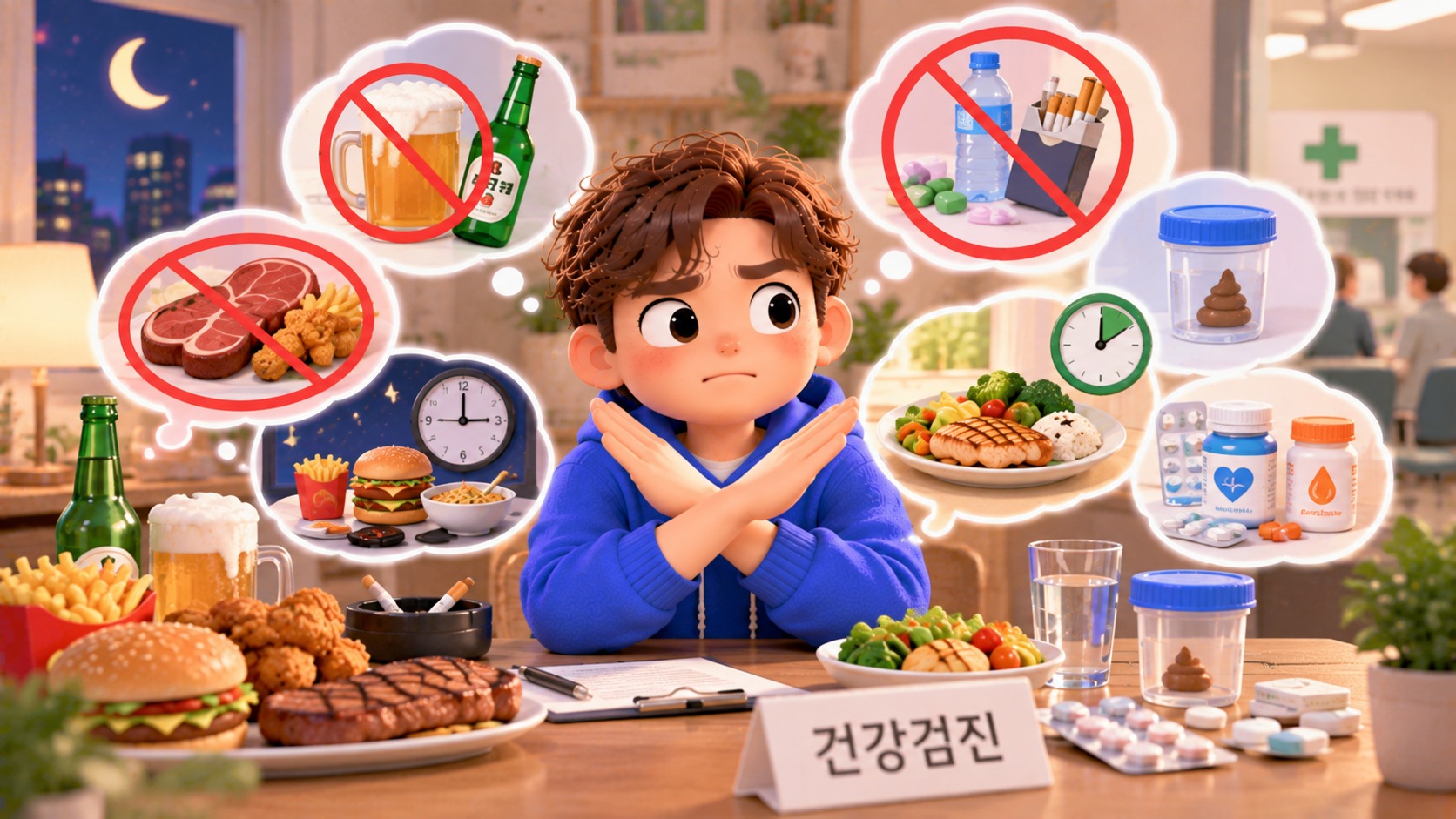 건강검진 전날 반드시 피해야 할 행동과 준비사항