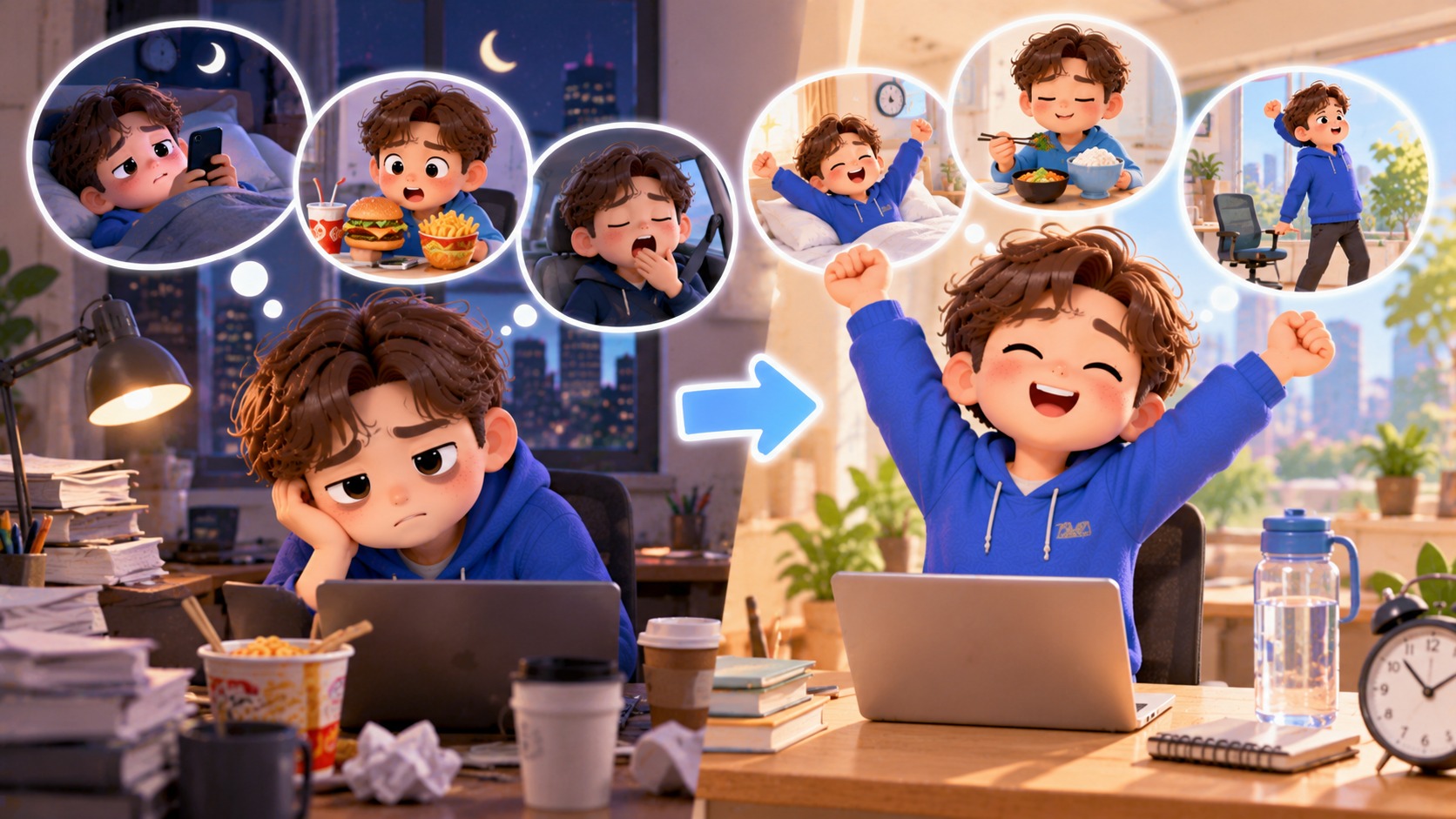직장인의 불규칙한 생활이 건강에 미치는 영향과 개선법