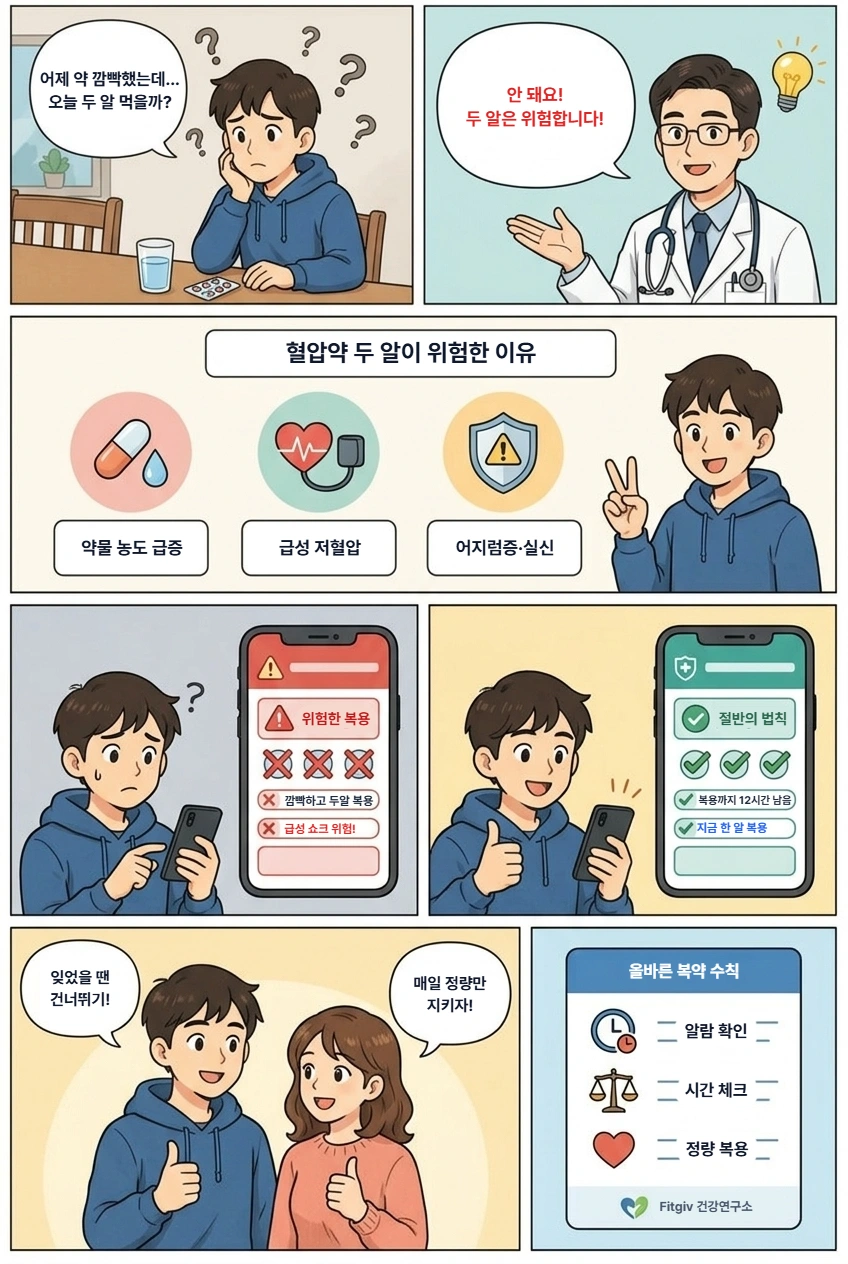 혈압약 더블 복용 미스터리: 2알의 유혹